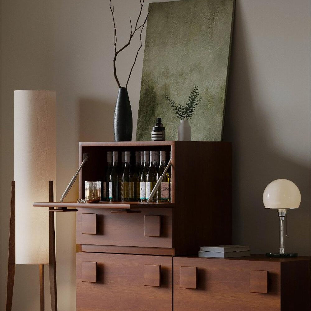 What are the types of materials for midcenturymodel vintage furniture?