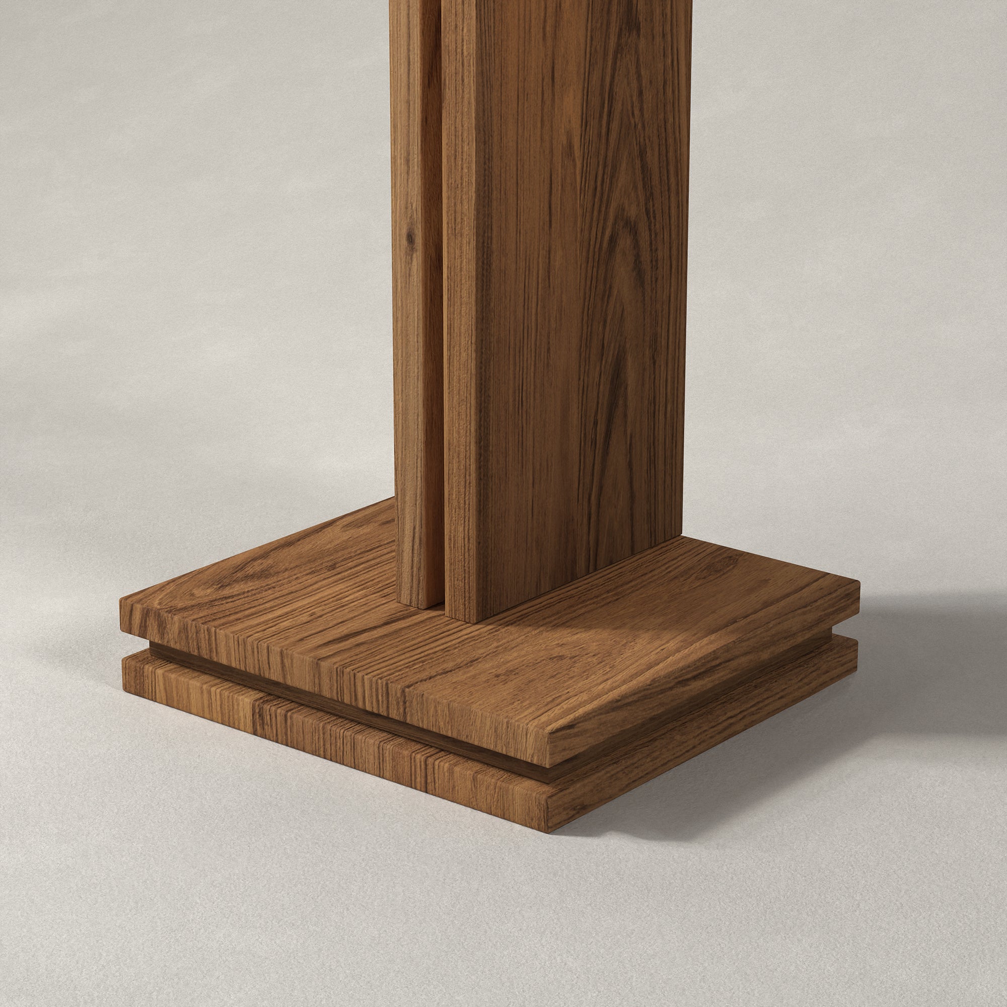 White Background Image of Pootoo's C-shaped Side Table Leg Details, clearly showcasing the exquisite craftsmanship and materials, highlighting the unique charm of its modern design.