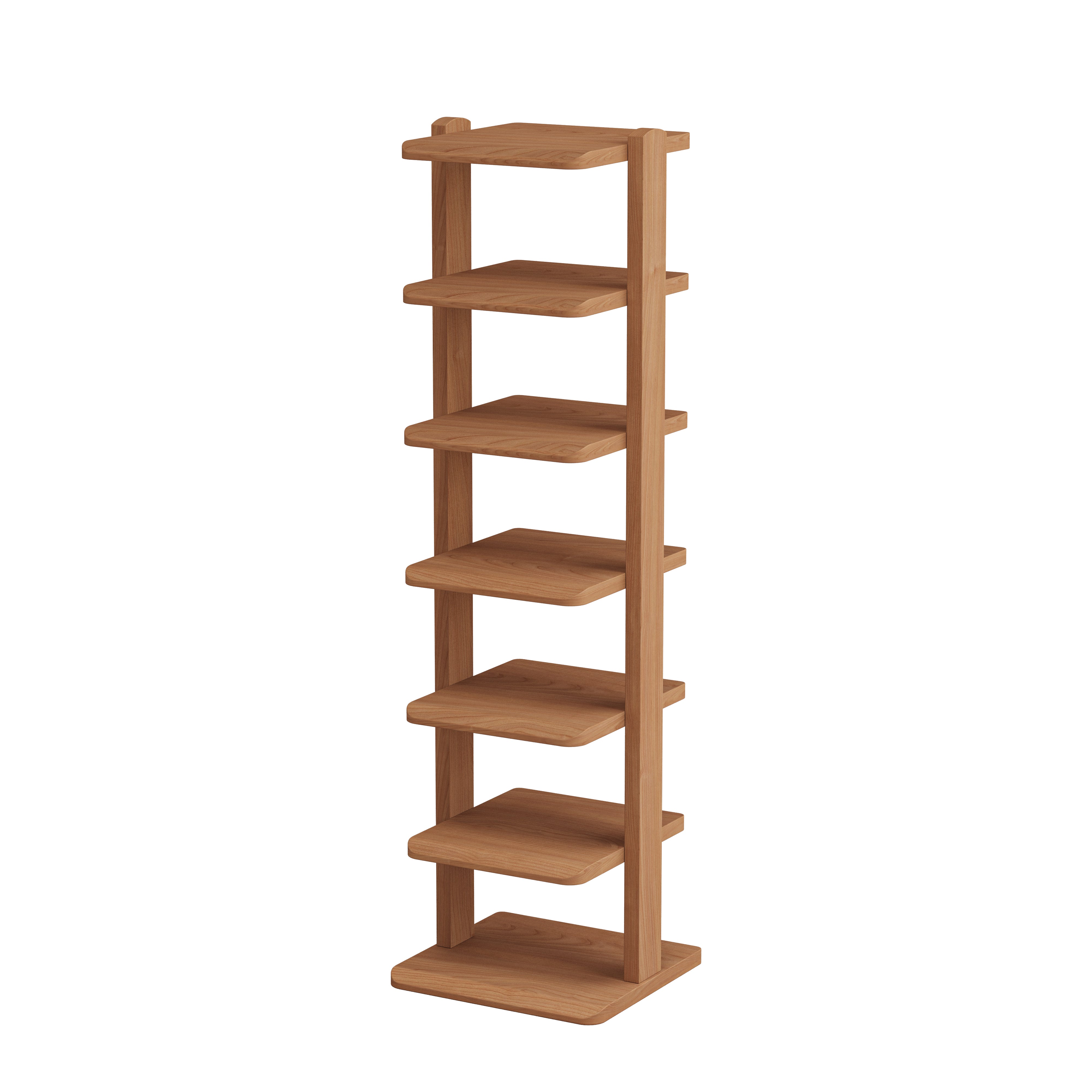5-Tier & 7-Tier Vertical Solid Wood Narrow Shoe Rack, Entrance