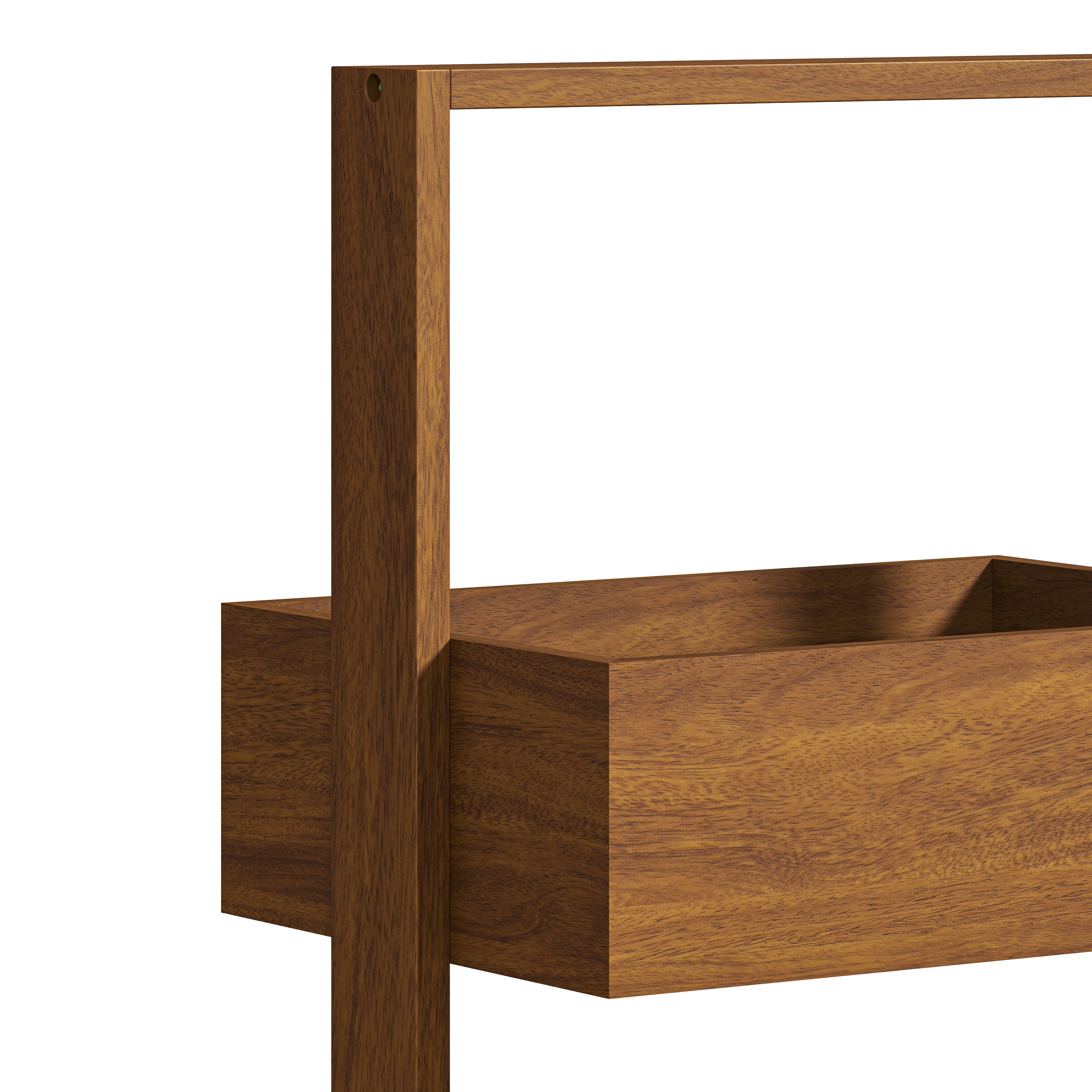 Solid Acacia Wood Storage Rack – 4-Tier Vertical Shelf — POOTOO