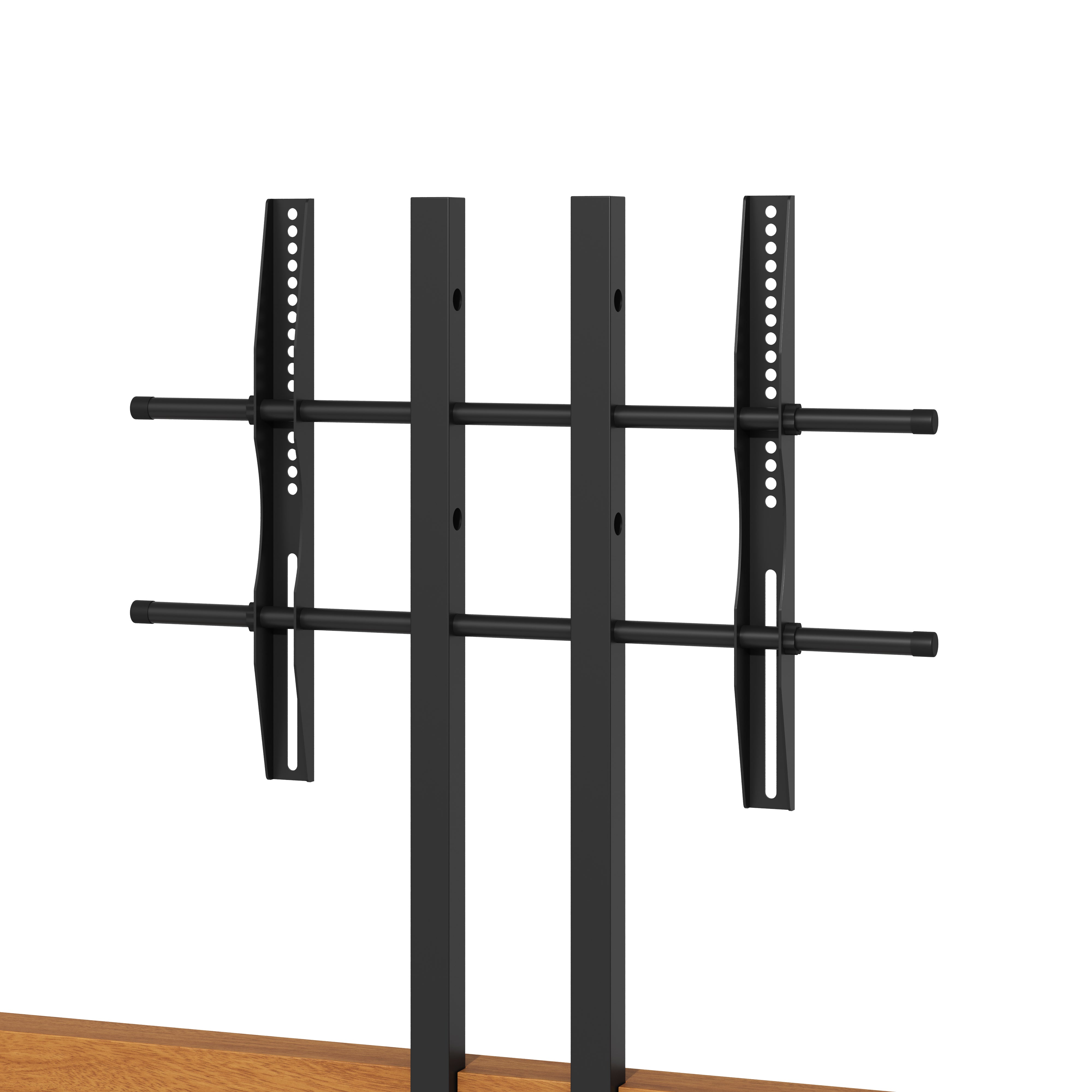 Solid Oak Rolling TV Stand for 50-86
